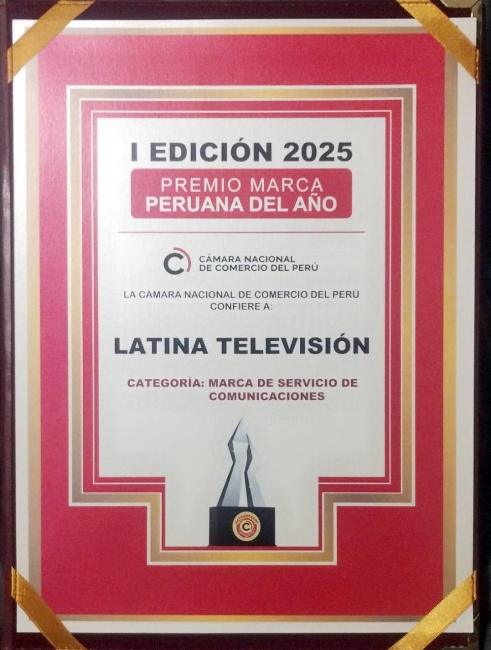 Diploma de premiación